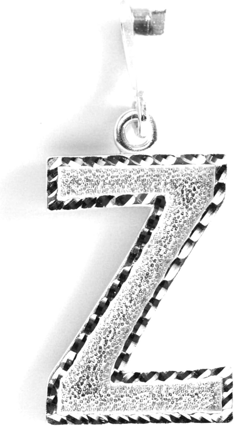 Deidreamers Personalized 1.0 Inch Solid.925 Sterling Silver Initial A-Z Charm - Image 1